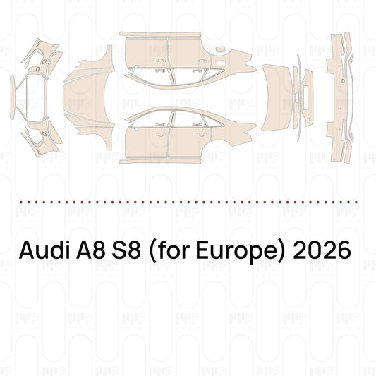 PPF prédécoupé Audi A8 S8 (for Europe) 2026