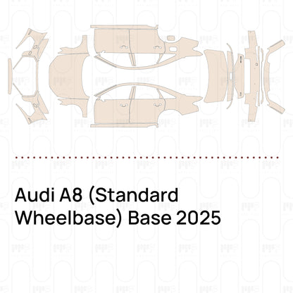 PPF prédécoupé Audi A8 (Standard Wheelbase) Base 2025