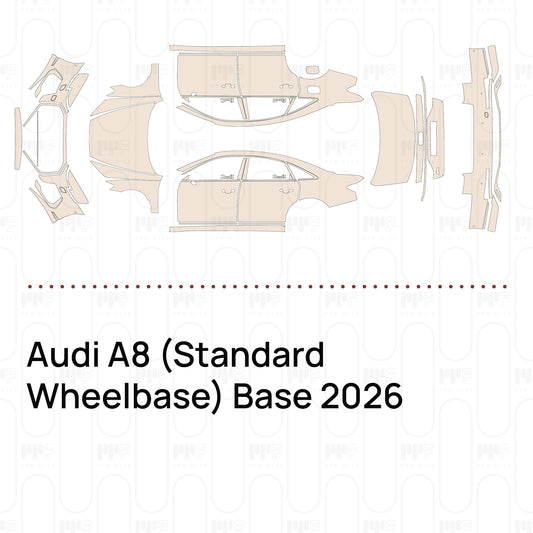 PPF prédécoupé Audi A8 (Standard Wheelbase) Base 2026
