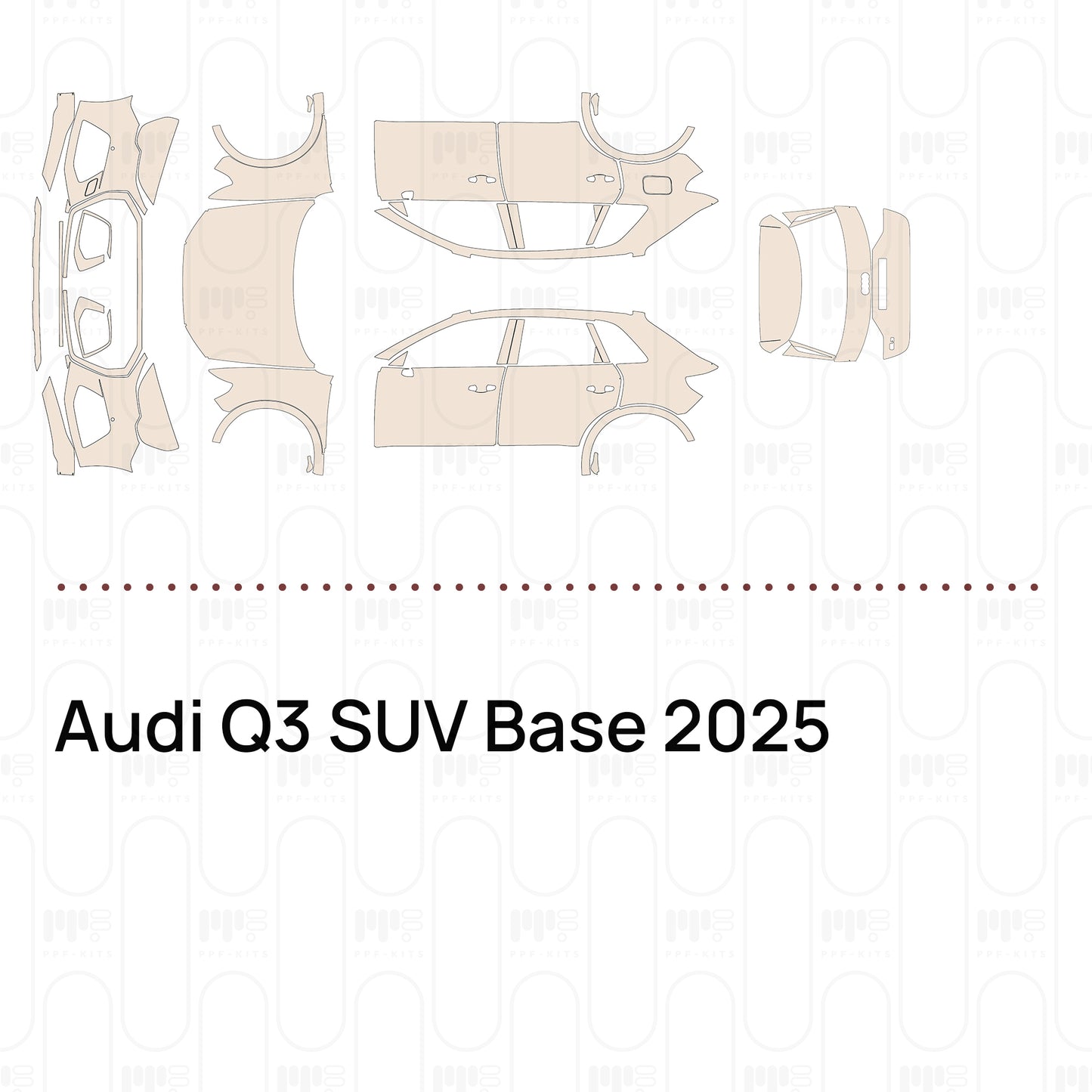 PPF prédécoupé Audi Q3 SUV Base 2025