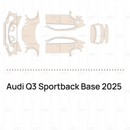 PPF prédécoupé Audi Q3 Sportback Base 2025