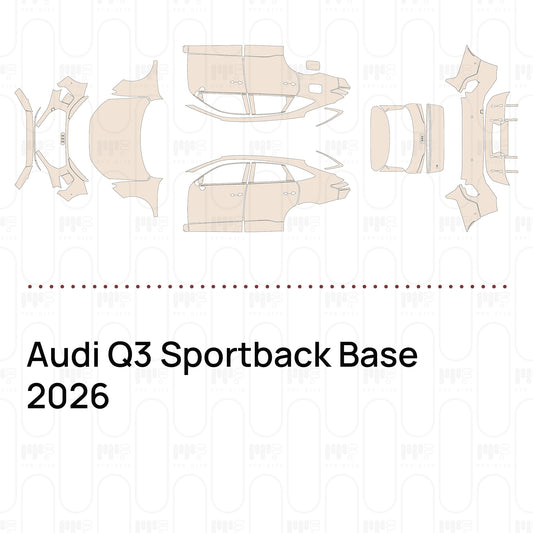 PPF prédécoupé Audi Q3 Sportback Base 2026