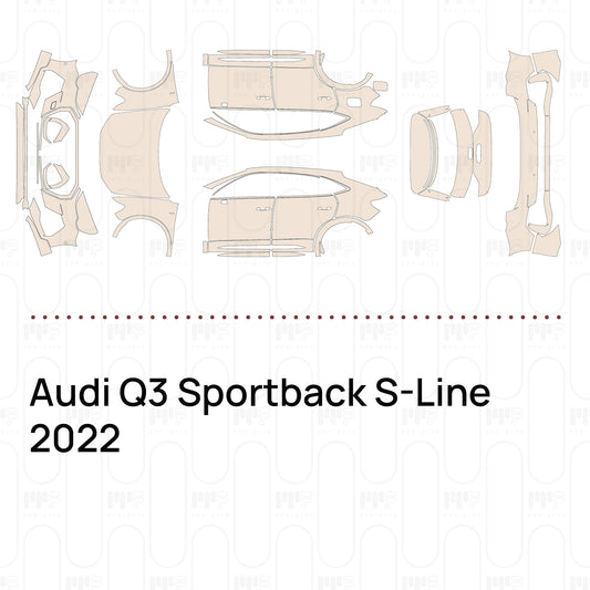 PPF prédécoupé Audi Q3 Sportback S-Line 2022