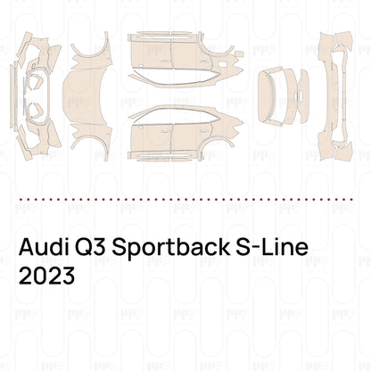 PPF prédécoupé Audi Q3 Sportback S-Line 2023