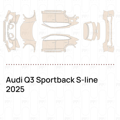 PPF prédécoupé Audi Q3 Sportback S-line 2025