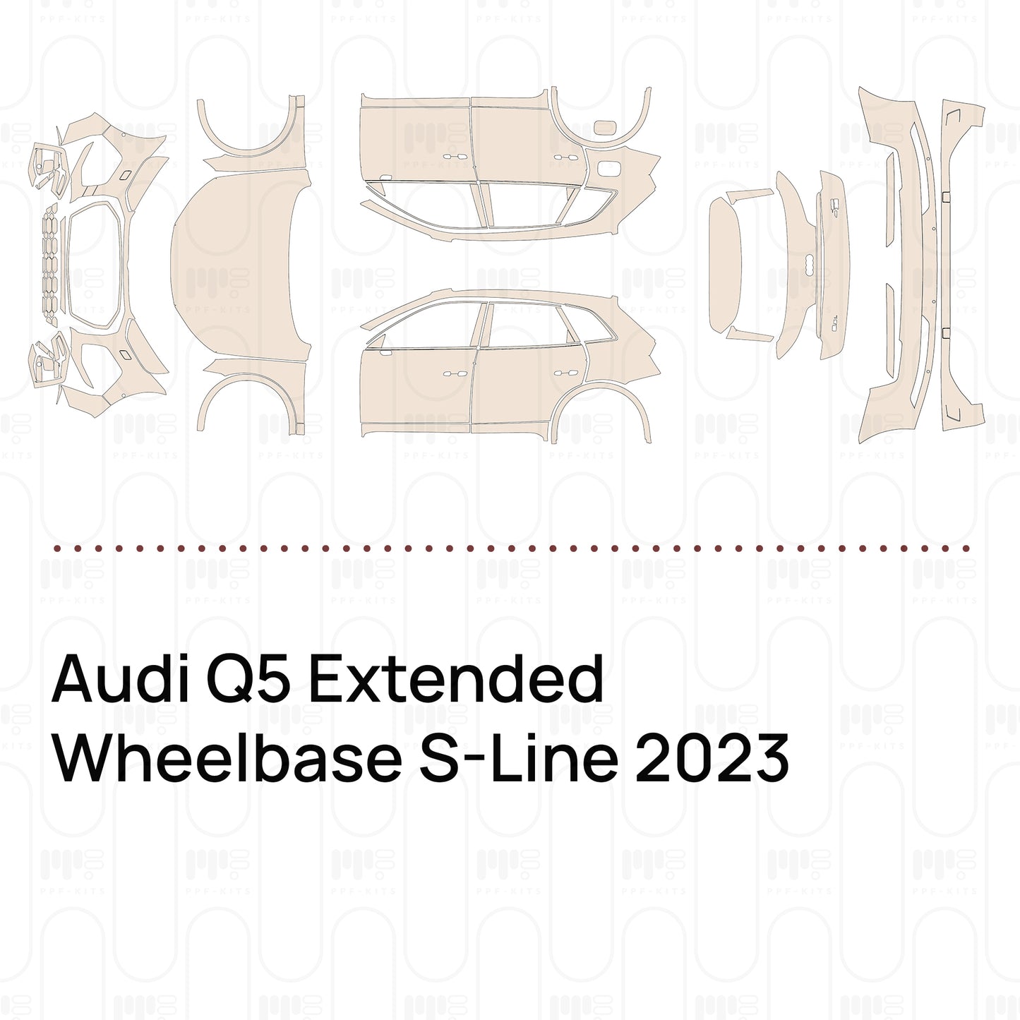 PPF prédécoupé Audi Q5 Extended Wheelbase S-Line 2023