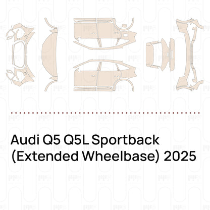 PPF prédécoupé Audi Q5 Q5L Sportback (Extended Wheelbase) 2025