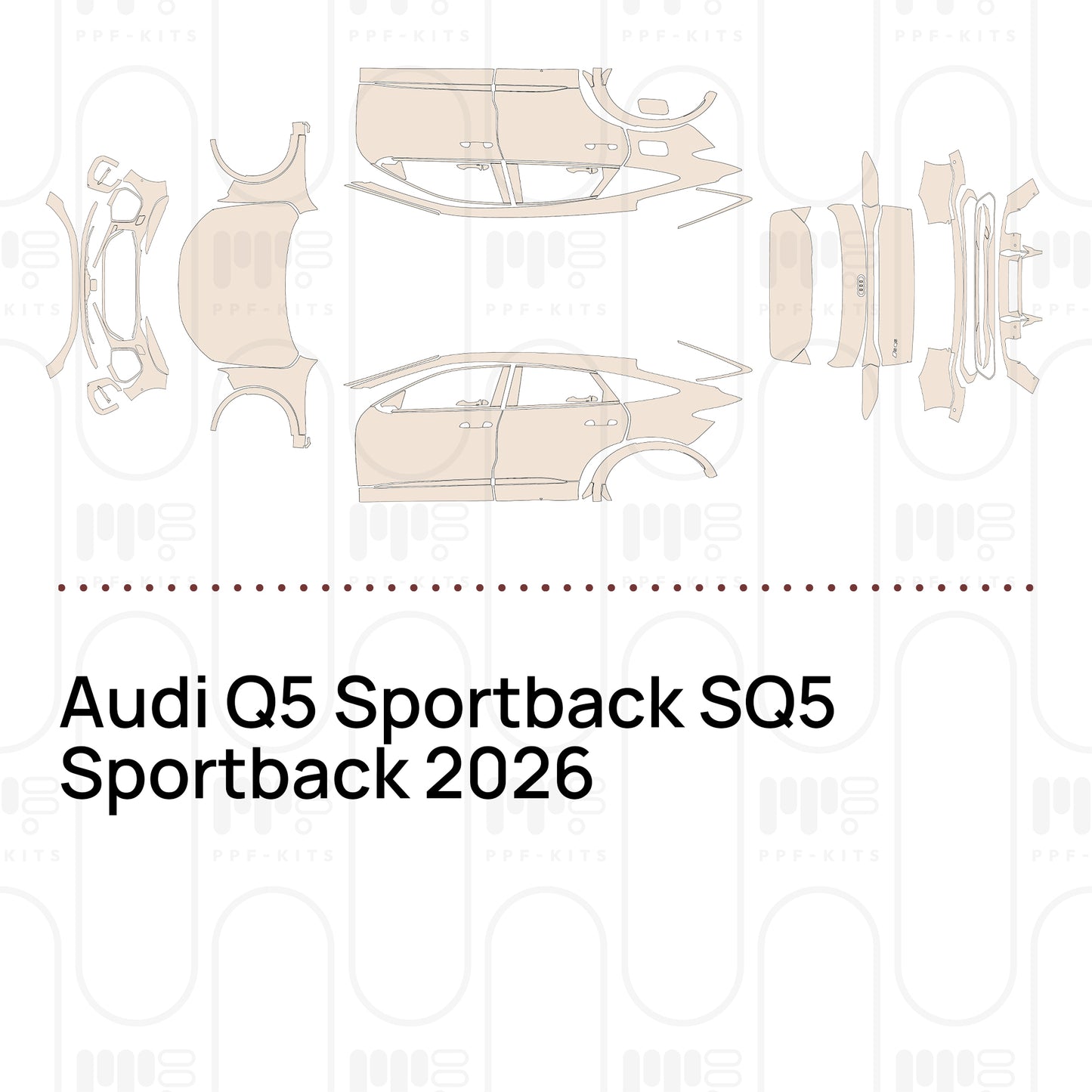 PPF prédécoupé Audi Q5 Sportback SQ5 Sportback 2026