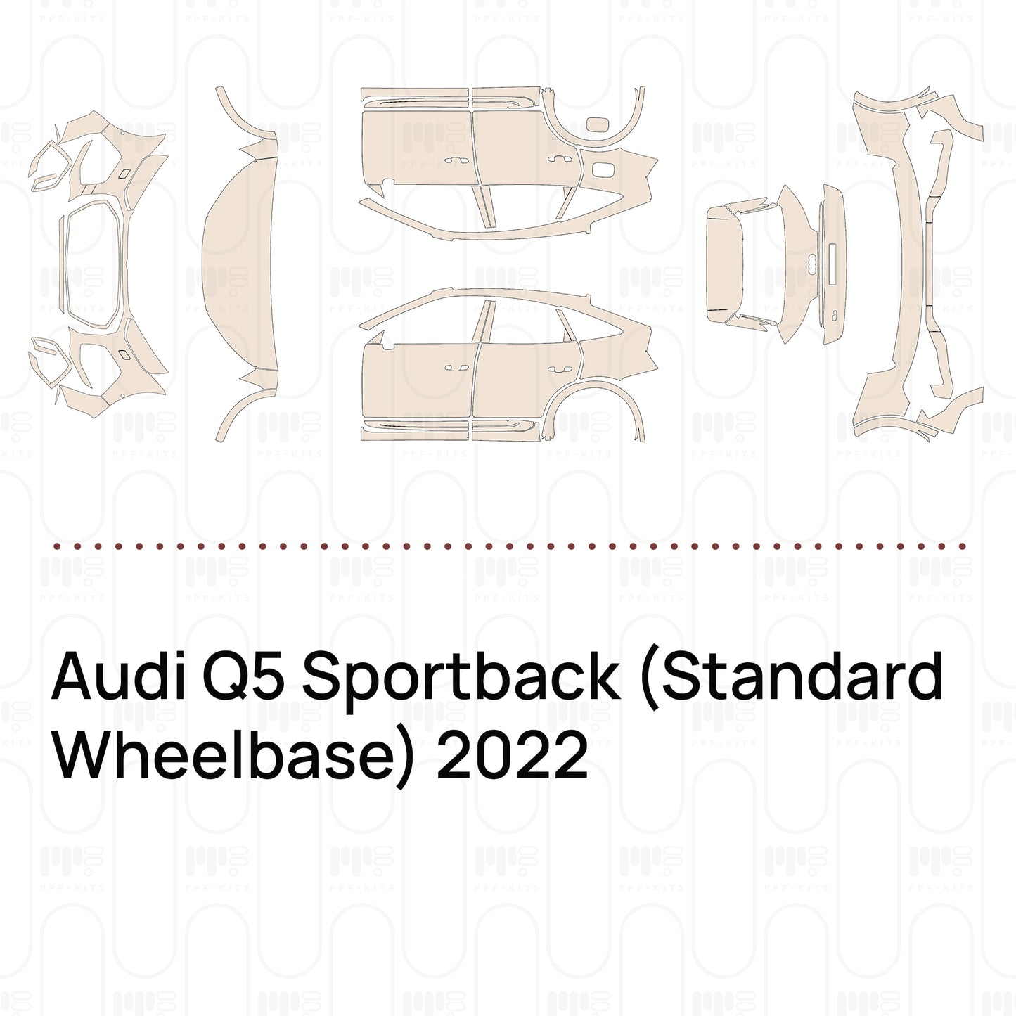 PPF prédécoupé Audi Q5 Sportback (Standard Wheelbase) 2022