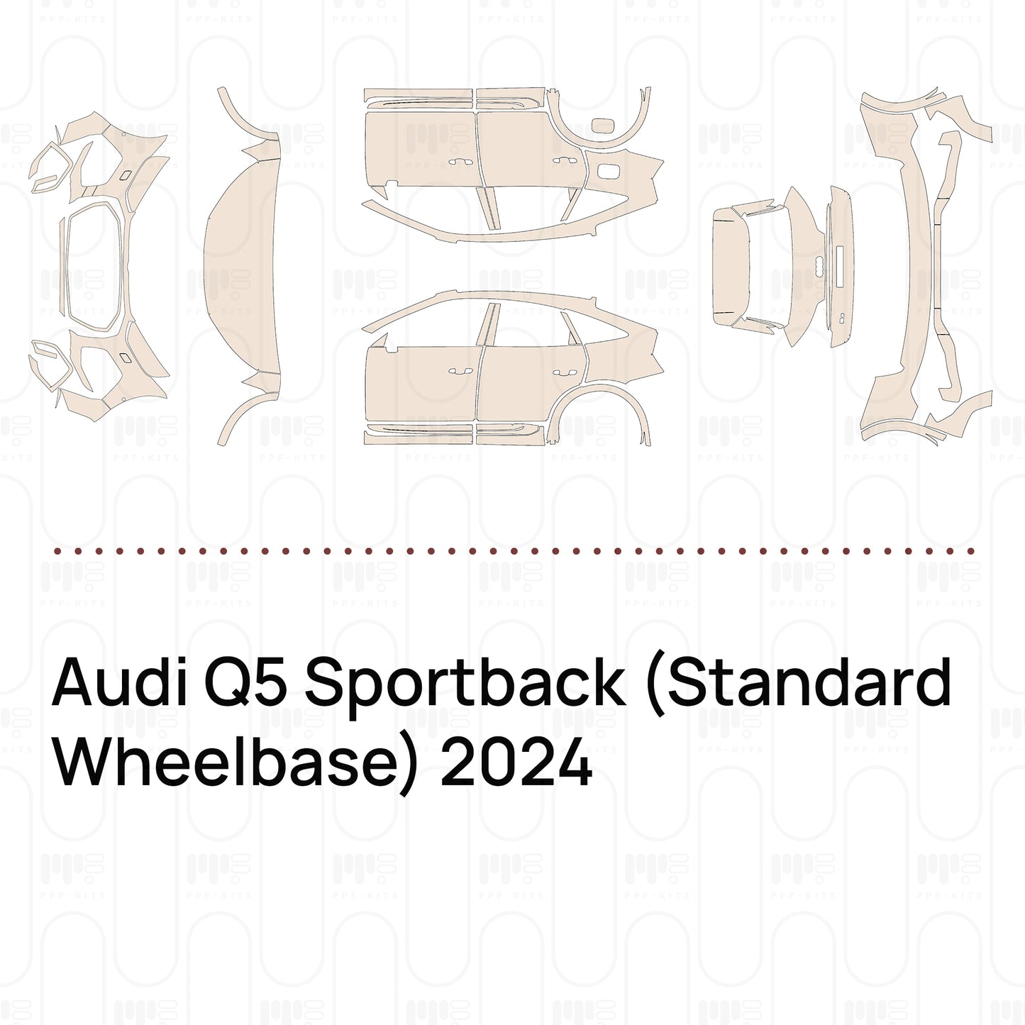 PPF prédécoupé Audi Q5 Sportback (Standard Wheelbase) 2024