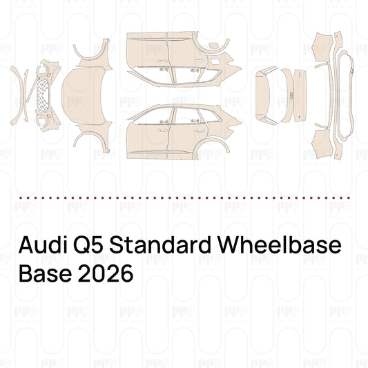 PPF prédécoupé Audi Q5 Standard Wheelbase Base 2026