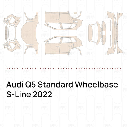PPF prédécoupé Audi Q5 Standard Wheelbase S-Line 2022
