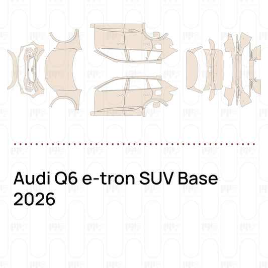 PPF prédécoupé Audi Q6 e-tron SUV Base 2026