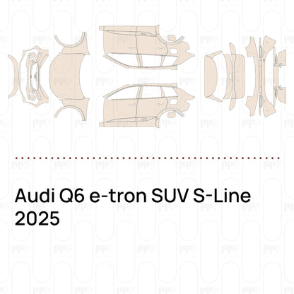 PPF prédécoupé Audi Q6 e-tron SUV S-Line 2025