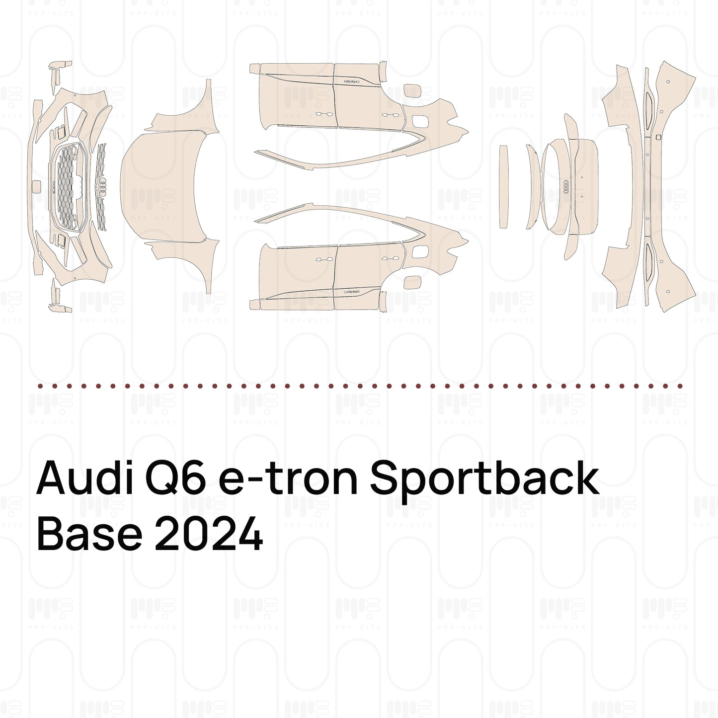 PPF prédécoupé Audi Q6 e-tron Sportback Base 2024