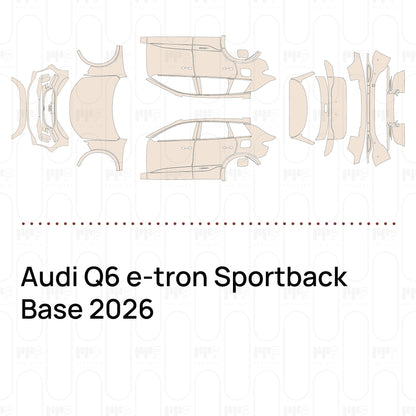 PPF prédécoupé Audi Q6 e-tron Sportback Base 2026