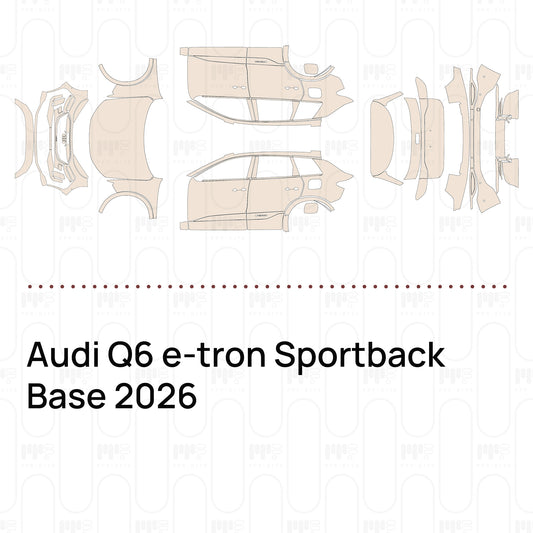 PPF prédécoupé Audi Q6 e-tron Sportback Base 2026