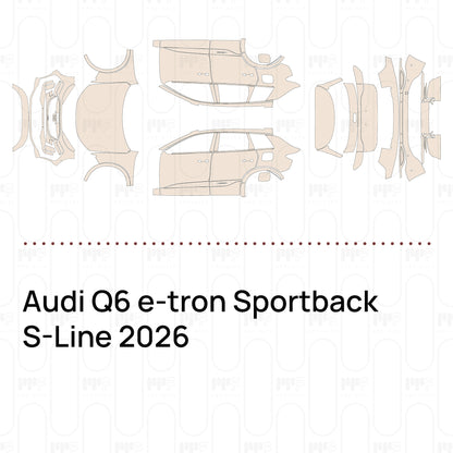 PPF prédécoupé Audi Q6 e-tron Sportback S-Line 2026