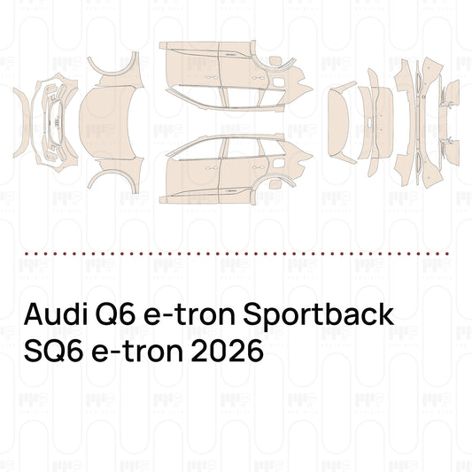 PPF prédécoupé Audi Q6 e-tron Sportback SQ6 e-tron 2026