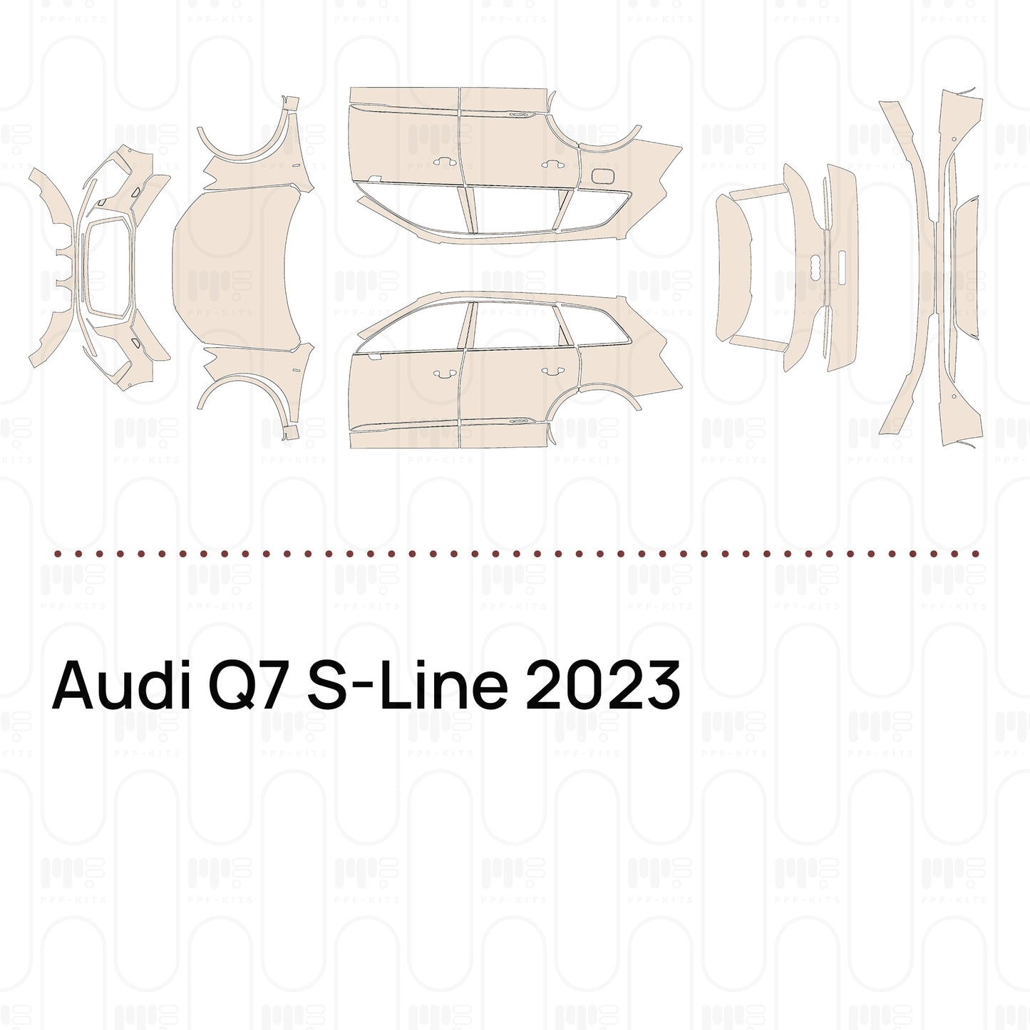 PPF prédécoupé Audi Q7 S-Line 2023