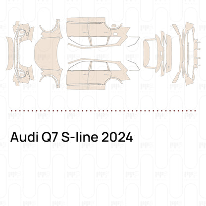 PPF prédécoupé Audi Q7 S-line 2024
