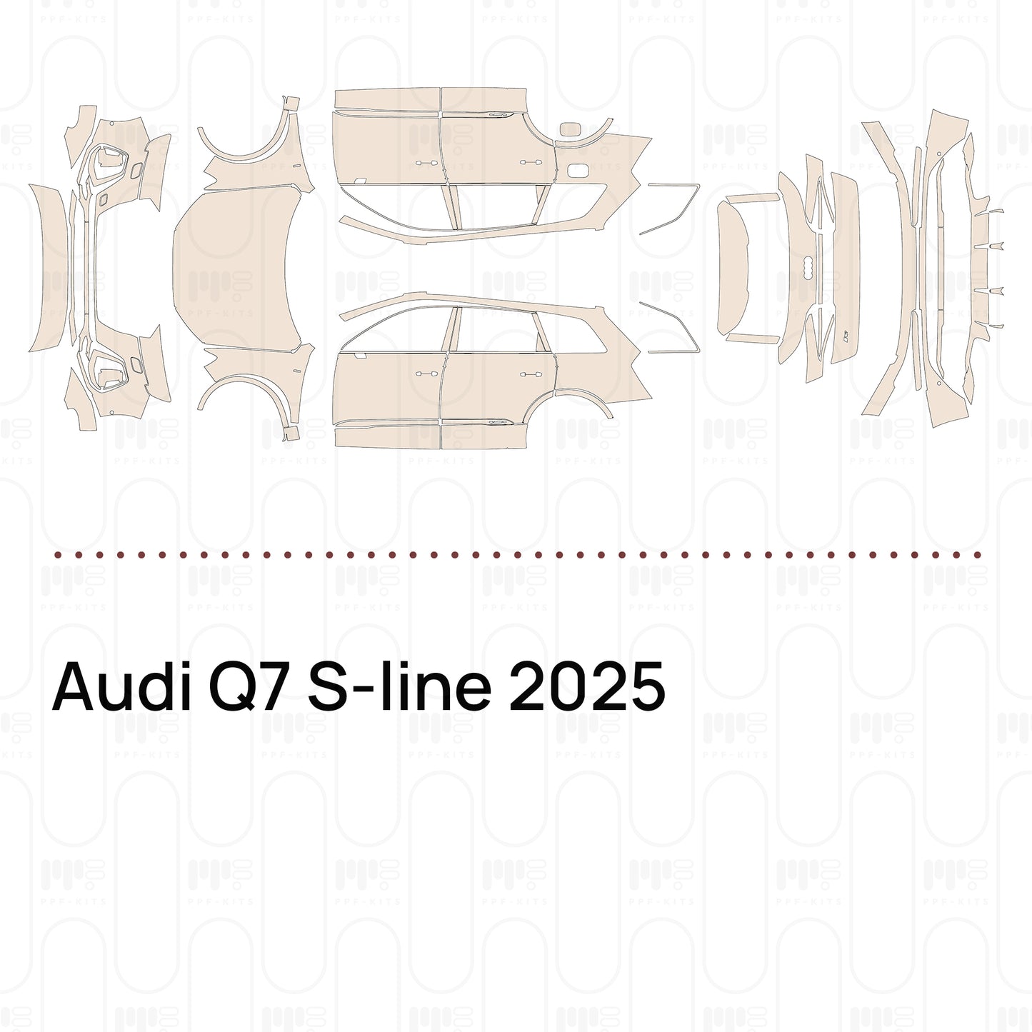 PPF prédécoupé Audi Q7 S-line 2025
