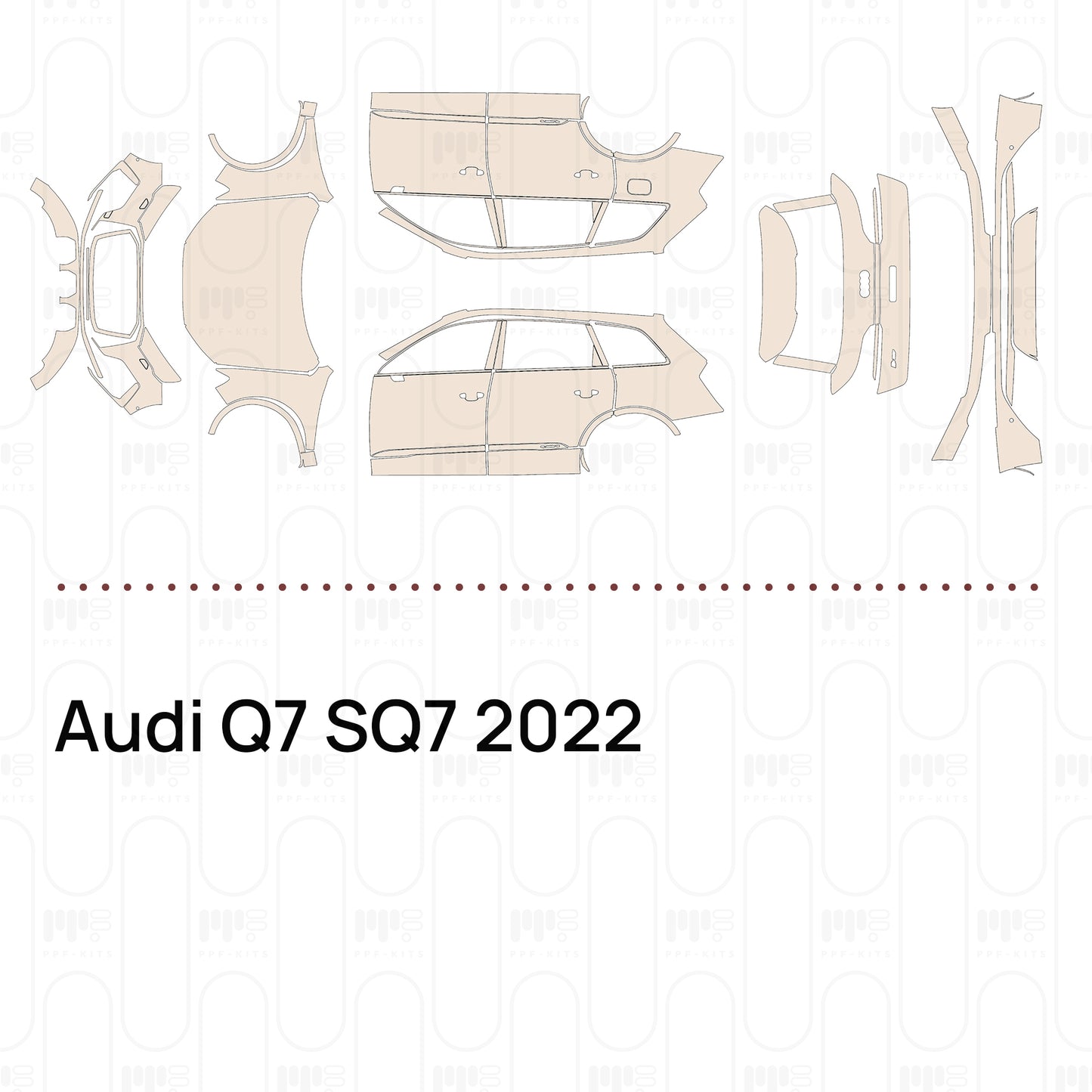 PPF prédécoupé Audi Q7 SQ7 2022