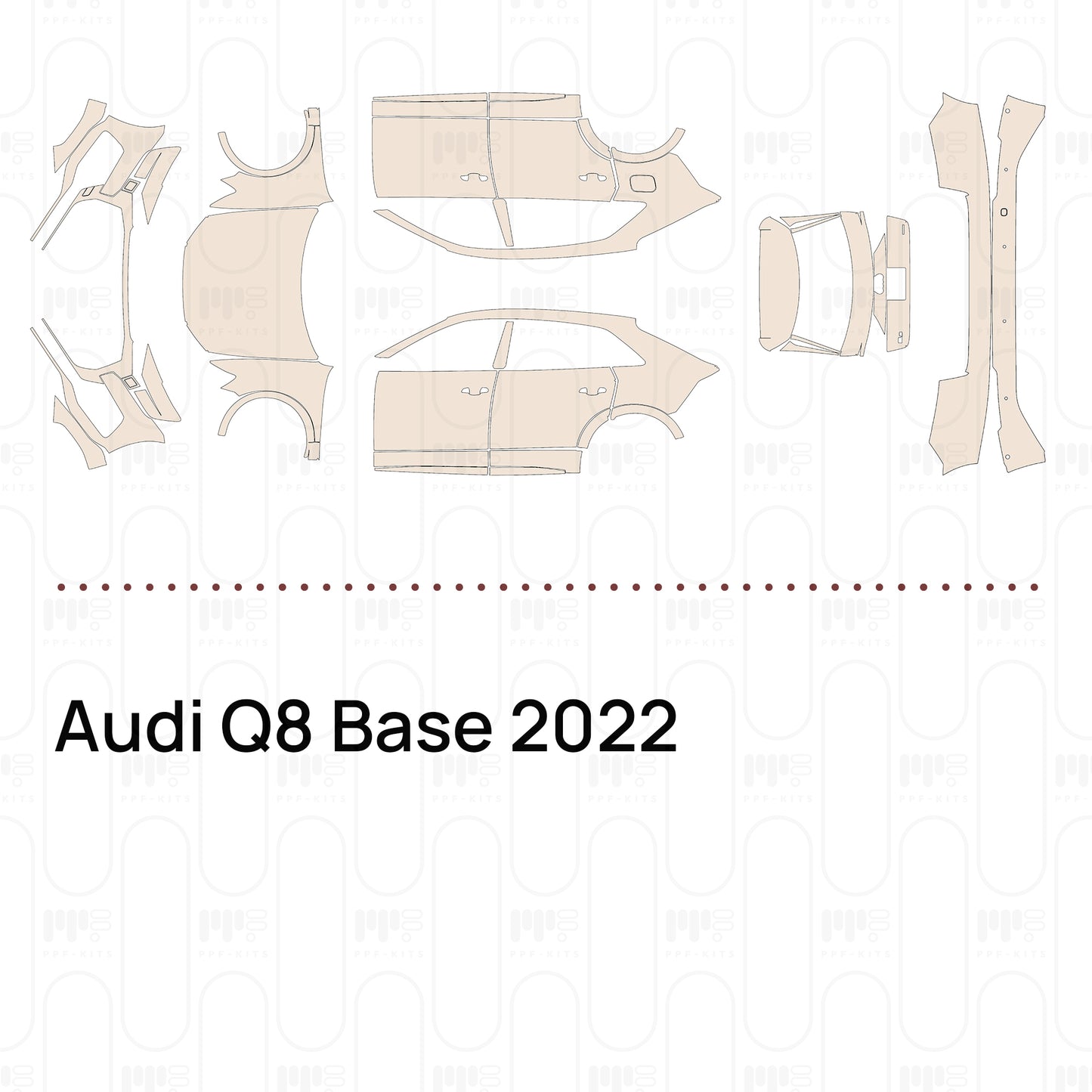 PPF prédécoupé Audi Q8 Base 2022