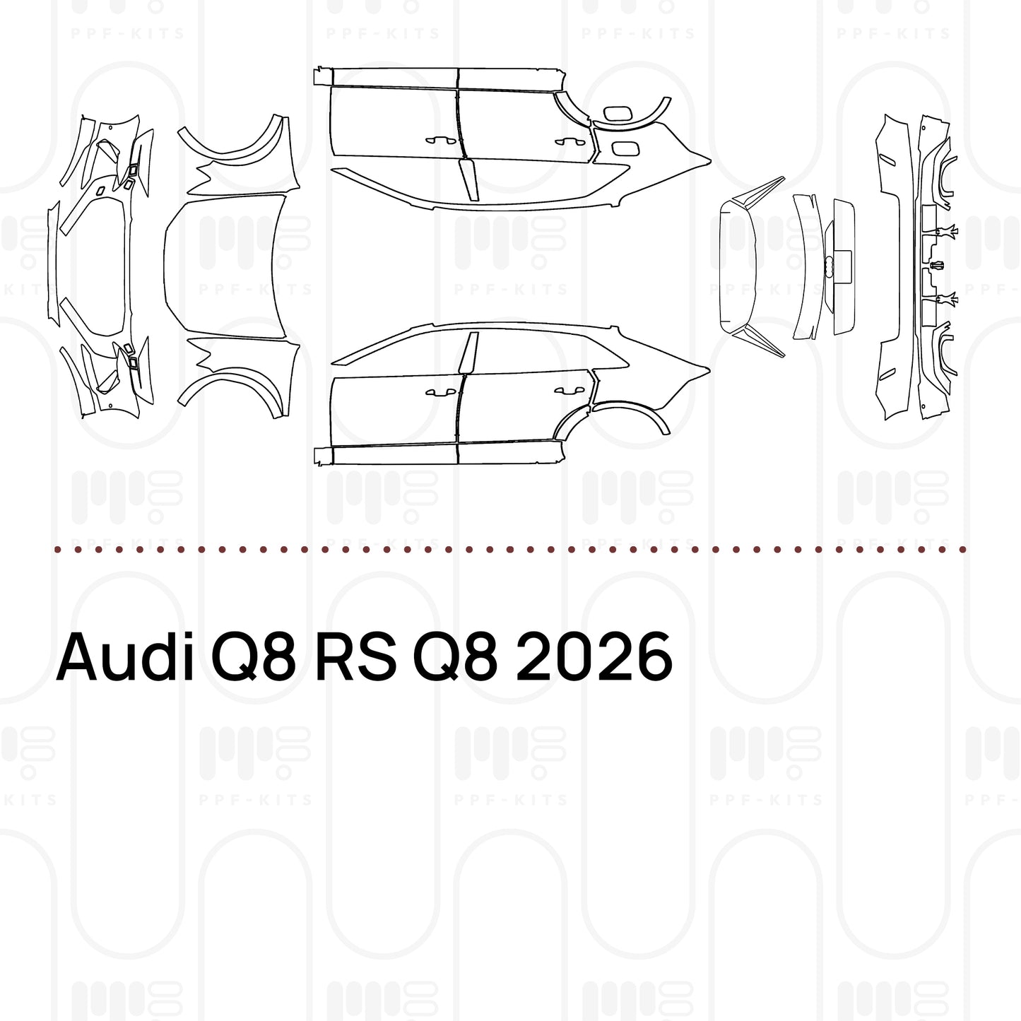 PPF prédécoupé Audi Q8 RS Q8 2026