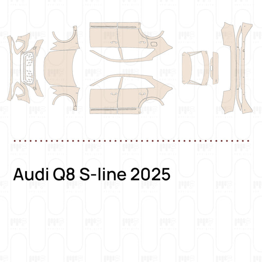 PPF prédécoupé Audi Q8 S-line 2025