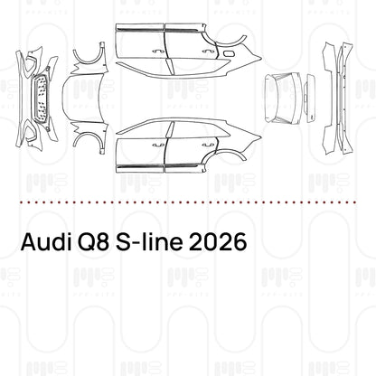 PPF prédécoupé Audi Q8 S-line 2026