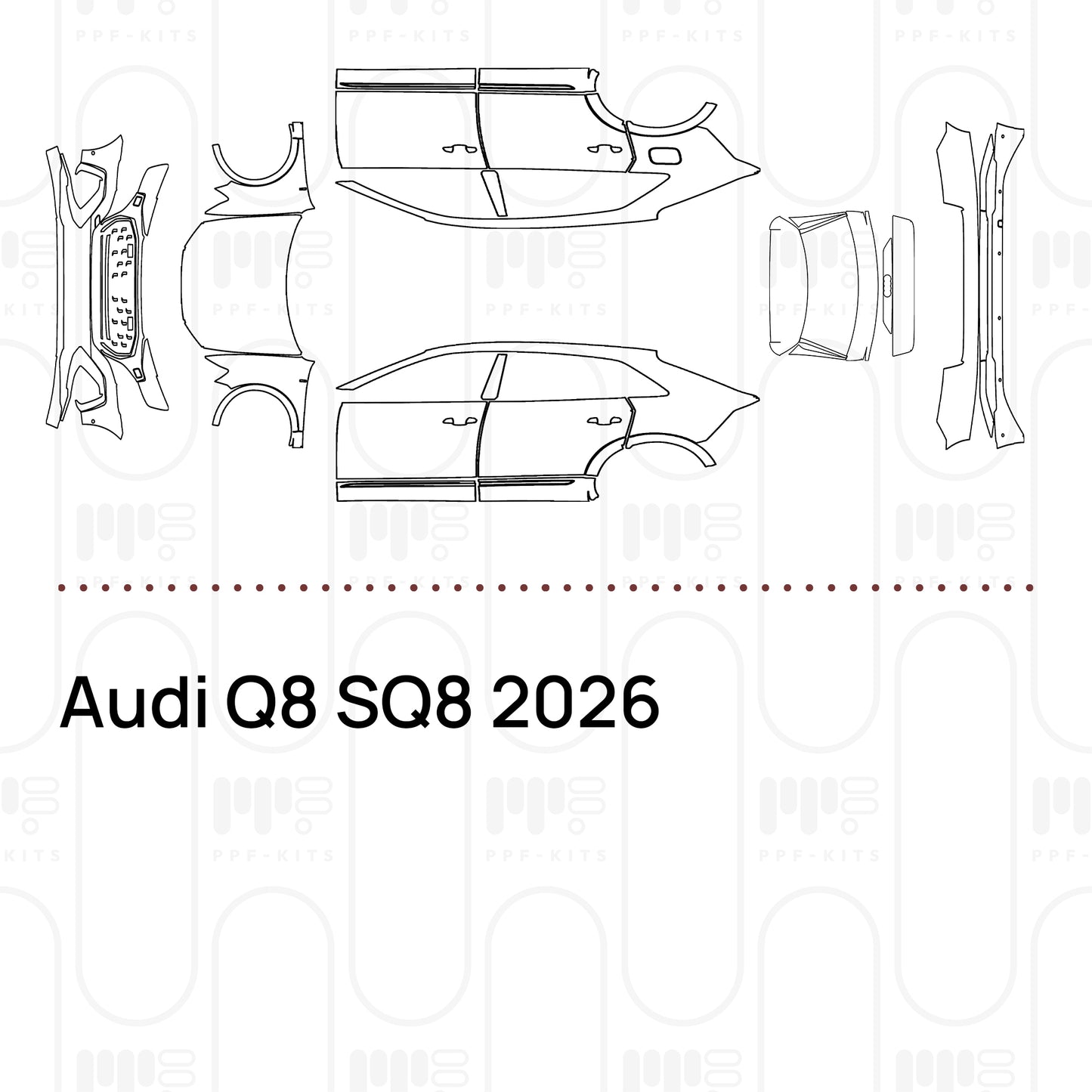 PPF prédécoupé Audi Q8 SQ8 2026
