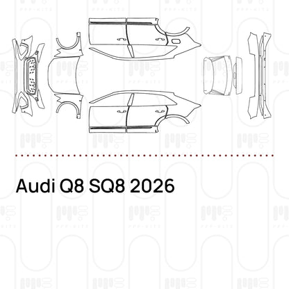 PPF prédécoupé Audi Q8 SQ8 2026