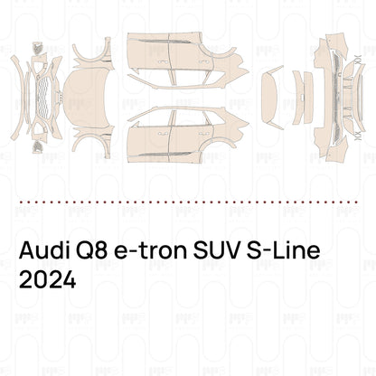 PPF prédécoupé Audi Q8 e-tron SUV S-Line 2024