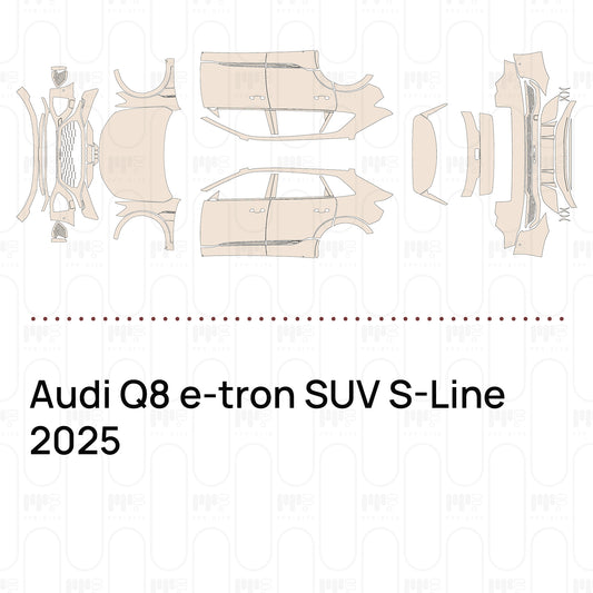 PPF prédécoupé Audi Q8 e-tron SUV S-Line 2025