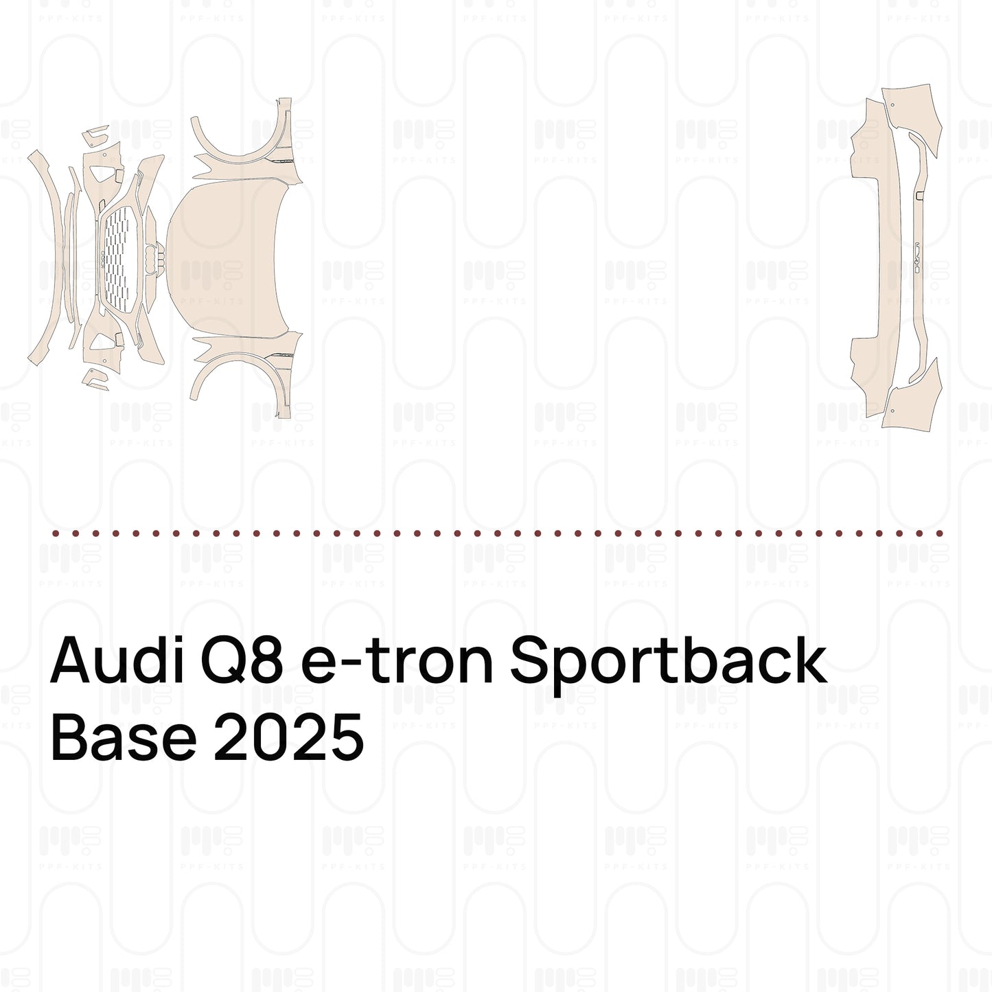 PPF prédécoupé Audi Q8 e-tron Sportback Base 2025
