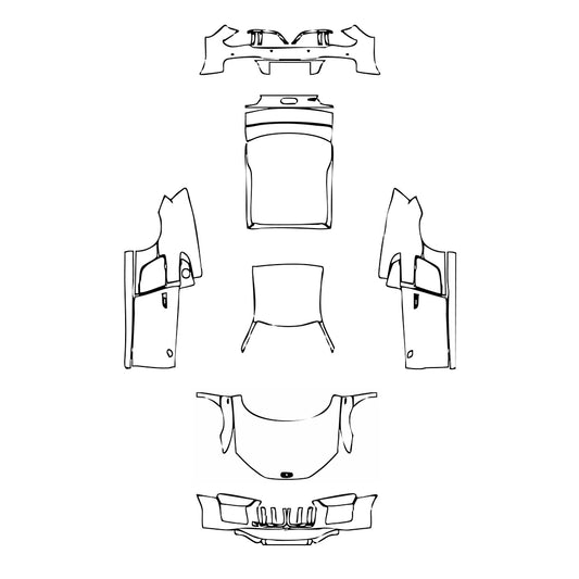 Pre-Cut PPF Audi R8 V10 Coupe 2017 - PPF-Kits