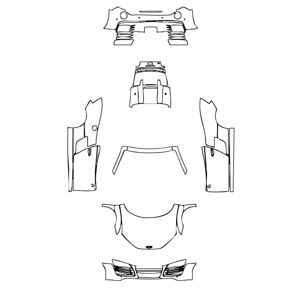 Pre-Cut PPF Audi R8 V10 Spyder 2014 - PPF-Kits