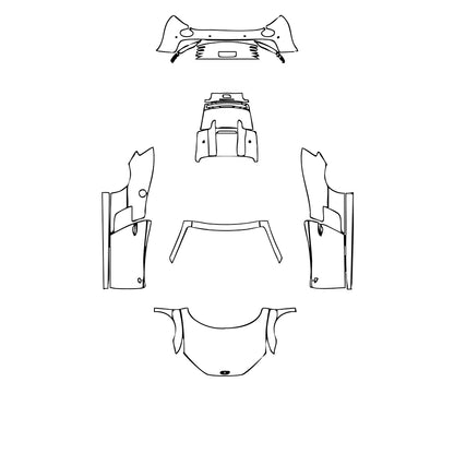 Pre-Cut PPF Audi R8 V8 Spyder 2012 - PPF-Kits