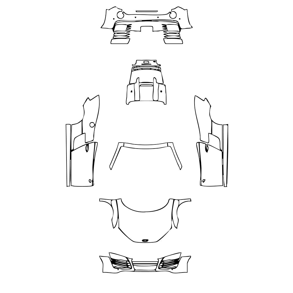Pre-Cut PPF Audi R8 V8 Spyder 2015 - PPF-Kits