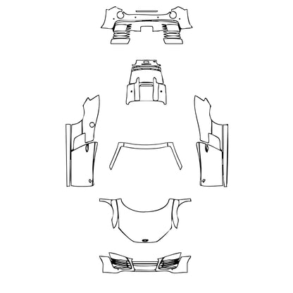 Pre-Cut PPF Audi R8 V8 Spyder 2015 - PPF-Kits