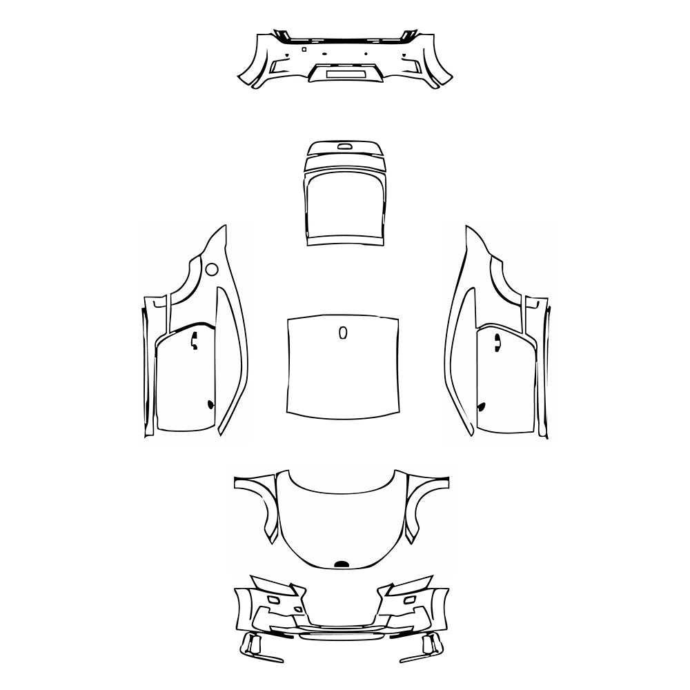 Pre-Cut PPF Audi TT TT Coupe S-line 2023 - PPF-Kits