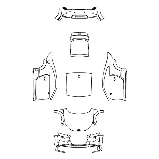 Pre-Cut PPF Audi TT TT Coupe S-line 2023 - PPF-Kits