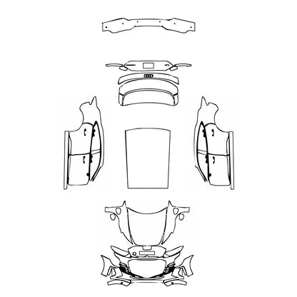 Pre-Cut PPF Audi e-tron GT RS e-tron GT 2021 - PPF-Kits
