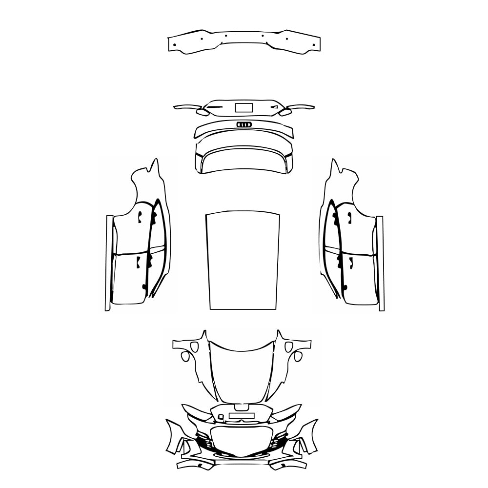 Pre-Cut PPF Audi e-tron GT RS e-tron GT 2023 - PPF-Kits