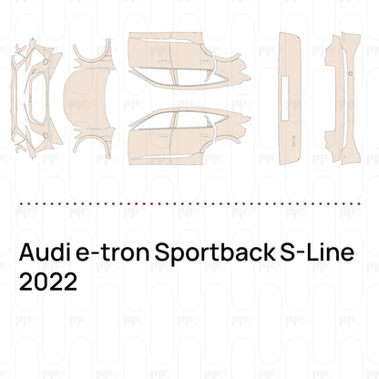 PPF prédécoupé Audi e-tron Sportback S-Line 2022