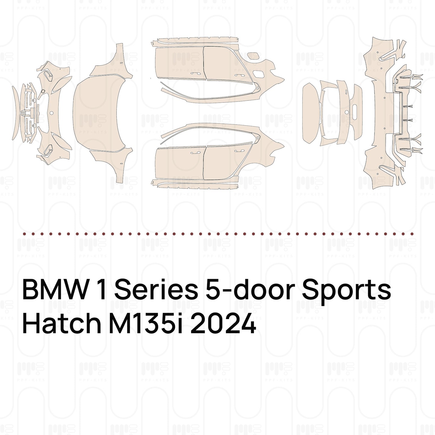 PPF prédécoupé BMW 1 Series 5-door Sports Hatch M135i 2024