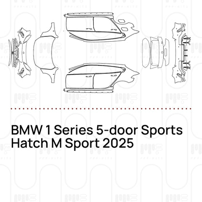 Pre-Cut PPF BMW 1 Series 5-door Sports Hatch M Sport 2025