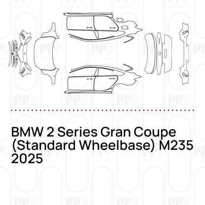 PPF prédécoupé BMW 2 Series Gran Coupe (Standard Wheelbase) M235 2025