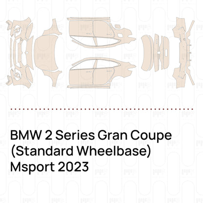 PPF prédécoupé BMW 2 Series Gran Coupe (Standard Wheelbase) Msport 2023
